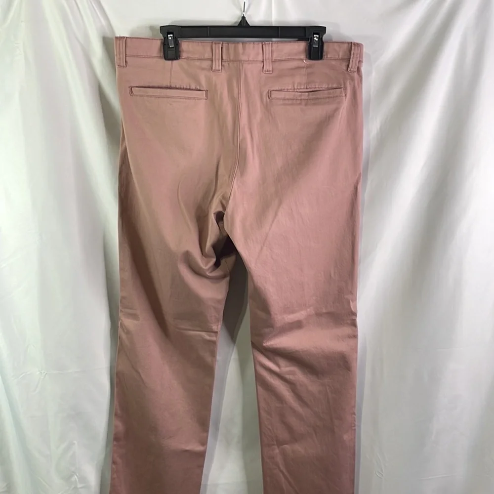 Paper denim and cloth mauve colored flat front